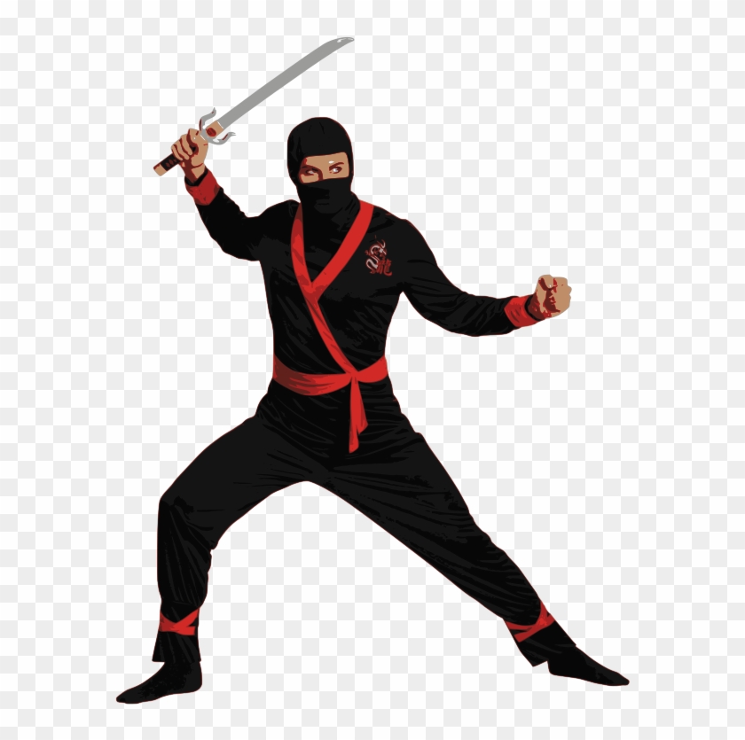 Free To Use Amp Public Domain Ninja Clip Art - Ninja Master Adult Mens Plus Size Costume #214514