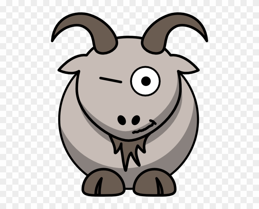 Winking - Cartoon Goat #214544