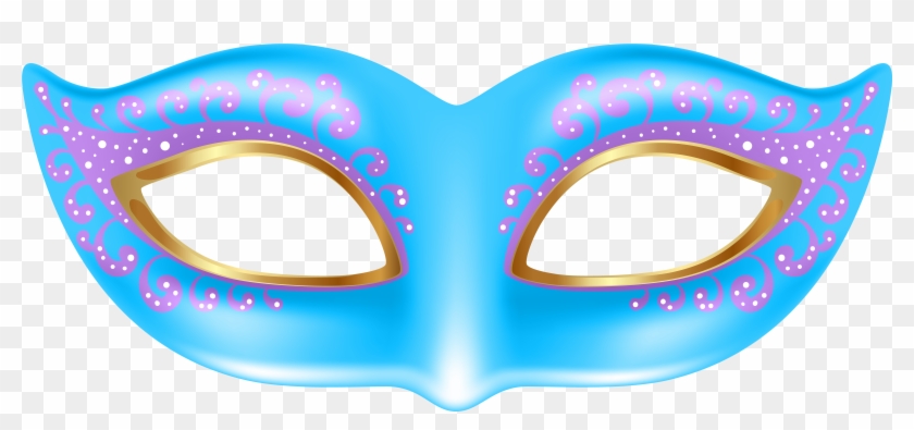 Blue Mask Transparent Png Clip Art Image - Blue Mask Clipart #214607