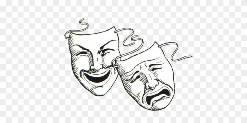 No Drama In Hockey • The Game Haus - Comedy And Tragedy Masks Clipart #214701