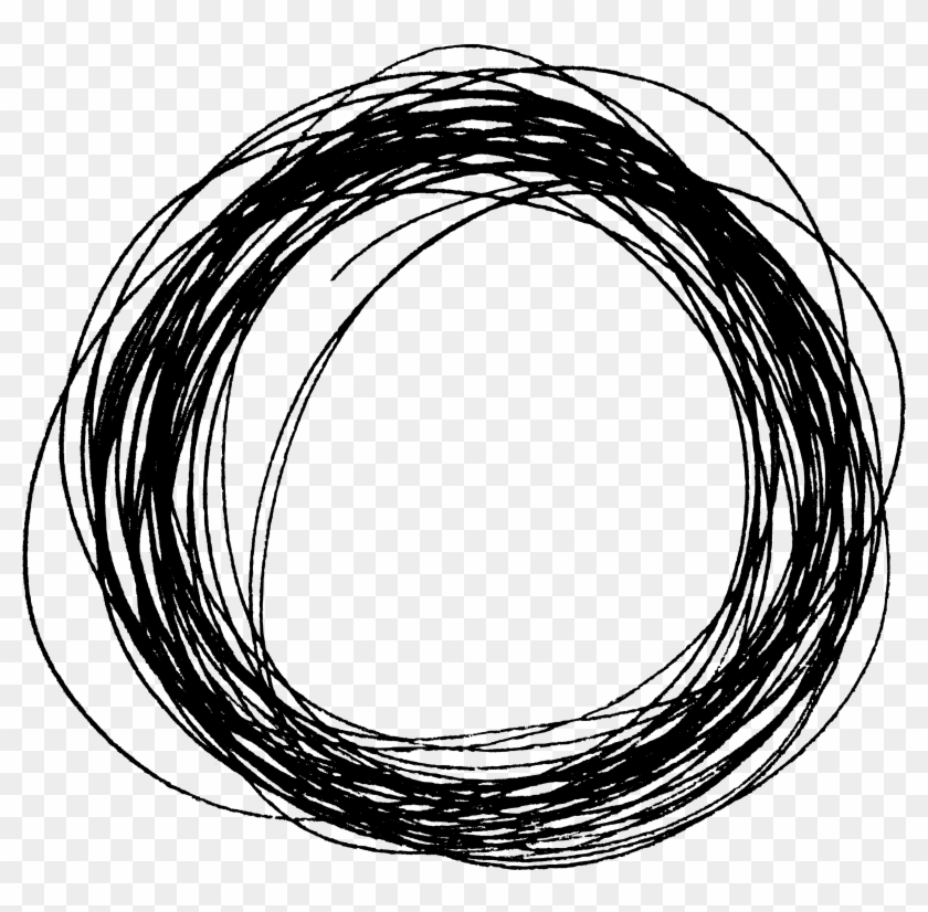 Free Circle Drawing - Scribble Circle Png #214722