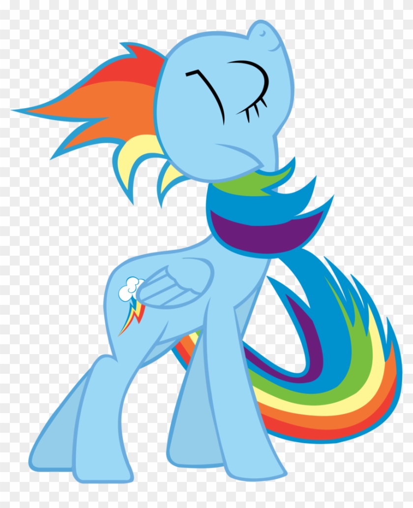 Vector By Azzu-nyan - Mlp Rainbow Dash Posing #214774