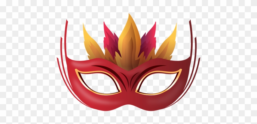 Fire Carnival Mask Transparent Png - Carnival Clipart Transparent #214798