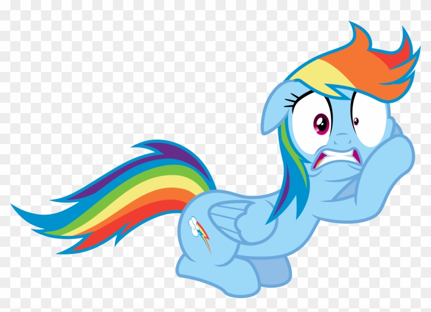 Rainbow Dash Panicked By Jeatz-axl - Mlp Rainbow Dash Panicking #214827