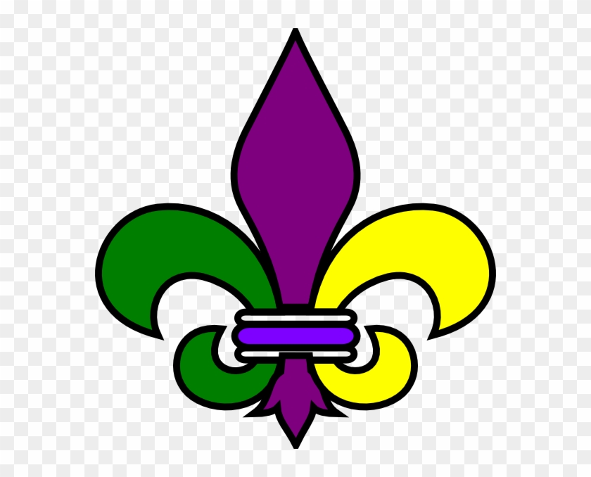 Mardi Gras Clip Art - New Orleans Fleur De Lis #214843