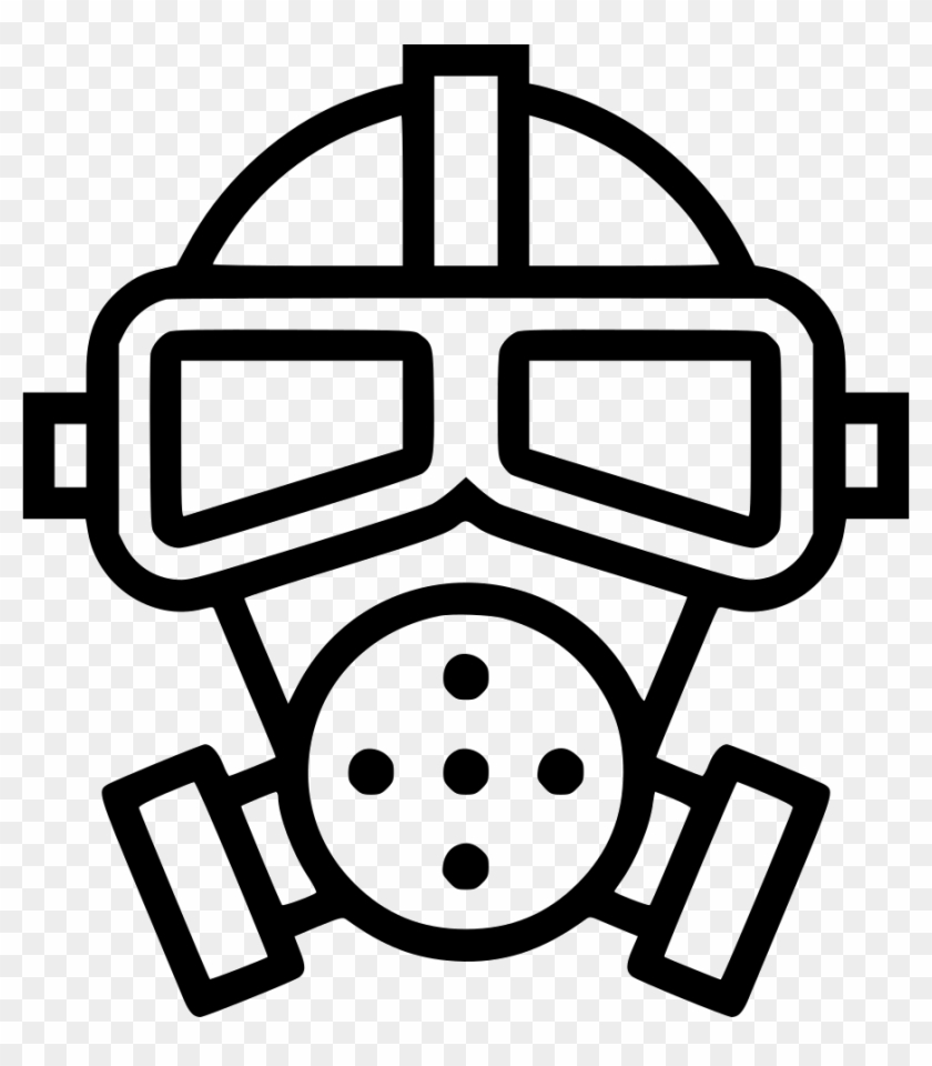 Gas Mask Poison Toxic Svg Png Icon Free Download - Poison Gas Drawing #214859