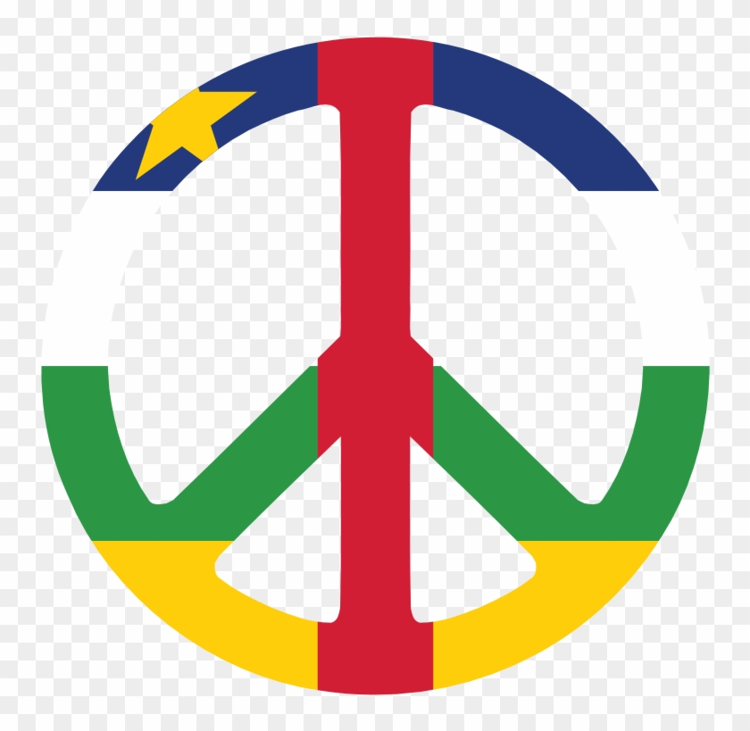 Central African Republic Peace Symbol Flag 3 Scallywag - Central African Republic Symbols #214877