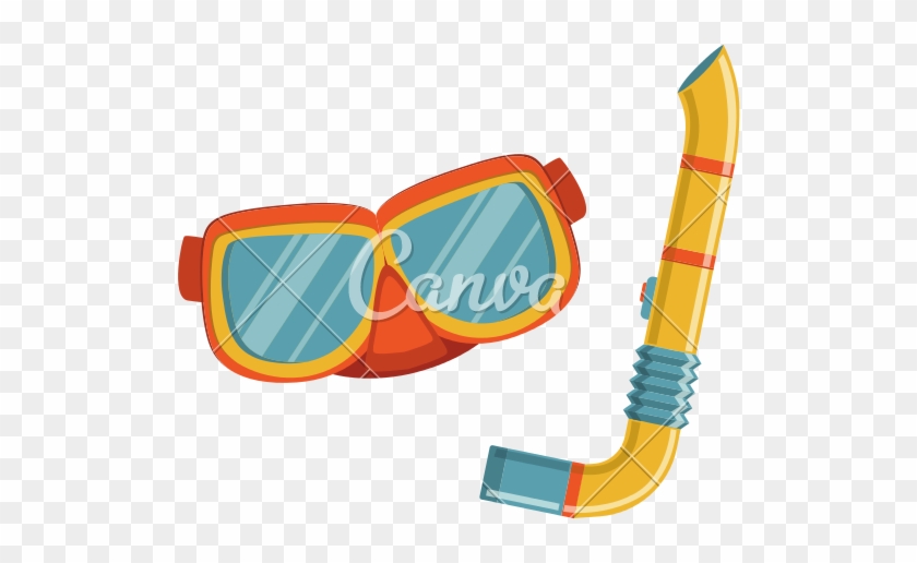 Pin Snorkel Mask Clipart - Diving Mask #214947