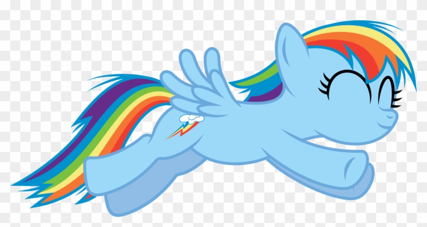Rainbow Dash Filly Jumping By Imageconstructor - My Little Pony Rainbow Dash Jumping #215086