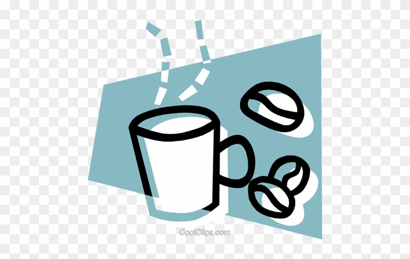 Cup Of Coffee With Coffee Beans Royalty Free Vector - פולי קפה וקטורי #1362888