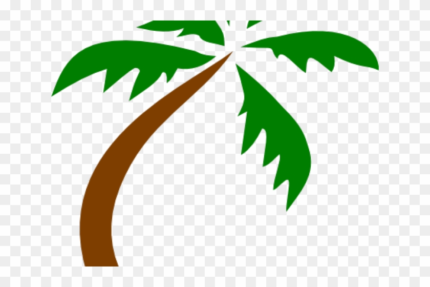 Island Clipart Transparent - Green Coconut Tree Vector Transparent #1362895