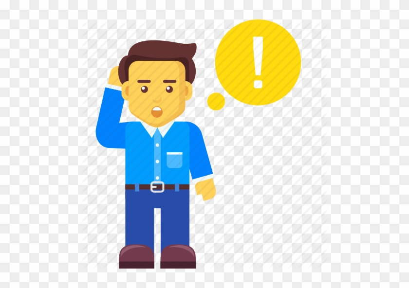 Jpg Library Stock Businessman Clipart Office Boy - Thinking Character Png #1362903
