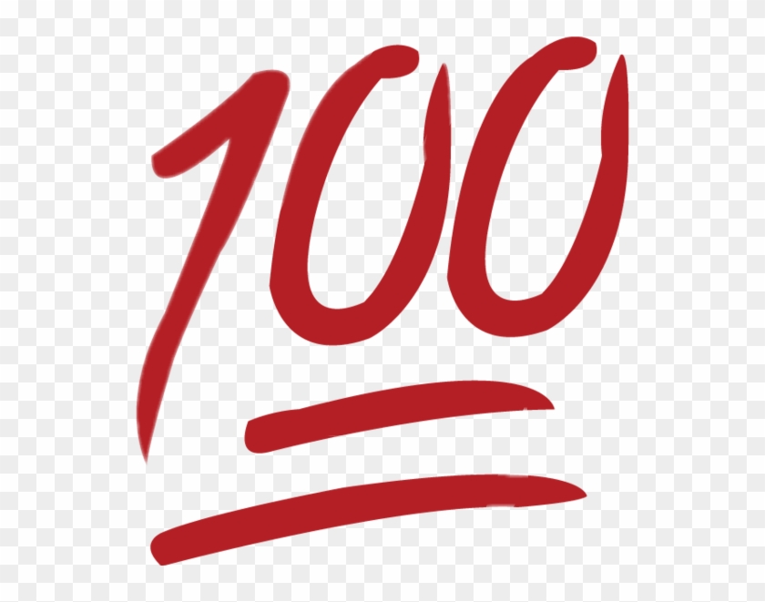 Hand Emoji Clipart 100 Percent - Emoji 100 #1363041