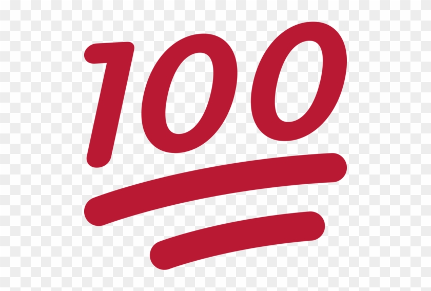 Hand Emoji Clipart 100 Percent - 100 Emoji Twitter #1363053