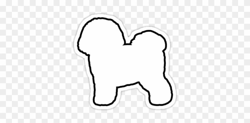 Bichon Frise Silhouette Waterproof Die-cut Sticker - Sticker #1363057