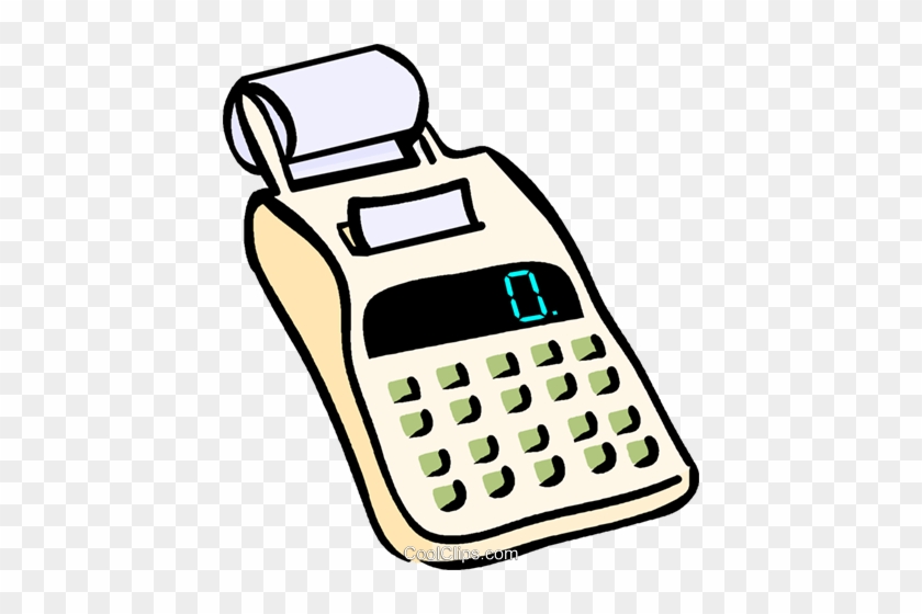 Calculator Royalty Free Vector Clip Art Illustration - Calculator #1363080