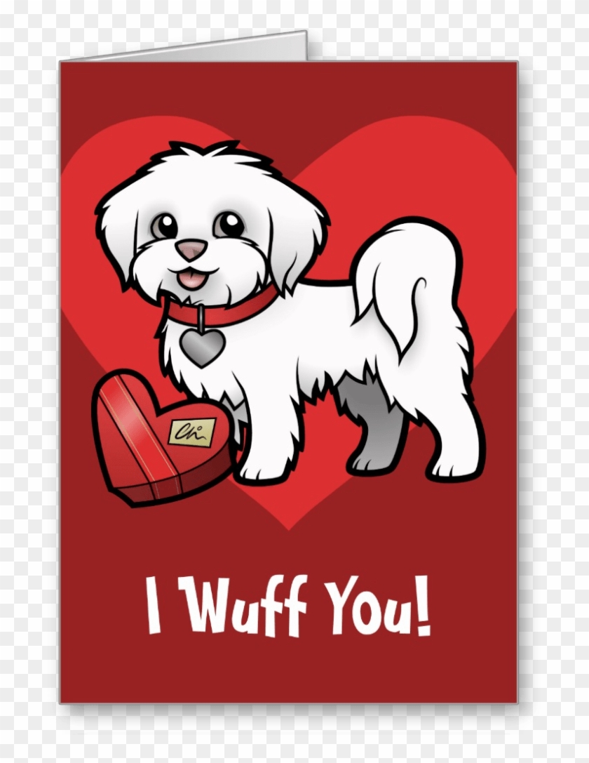 Maltese Lover Valentines Day Card - Honden Paspoorthoes I Love My Maltezer Voor Europees #1363094