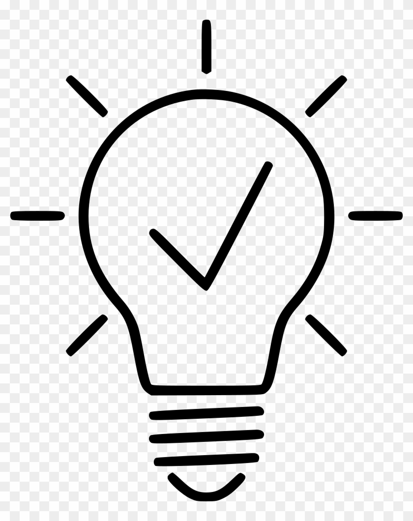 Clip Art Library Library Creative Idea Light Bulb Innovation - Bulb Line Drawing Png #1363108