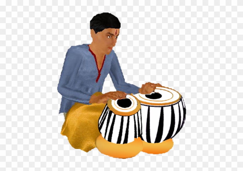 Boy Playing Tabla Clipart #1363118