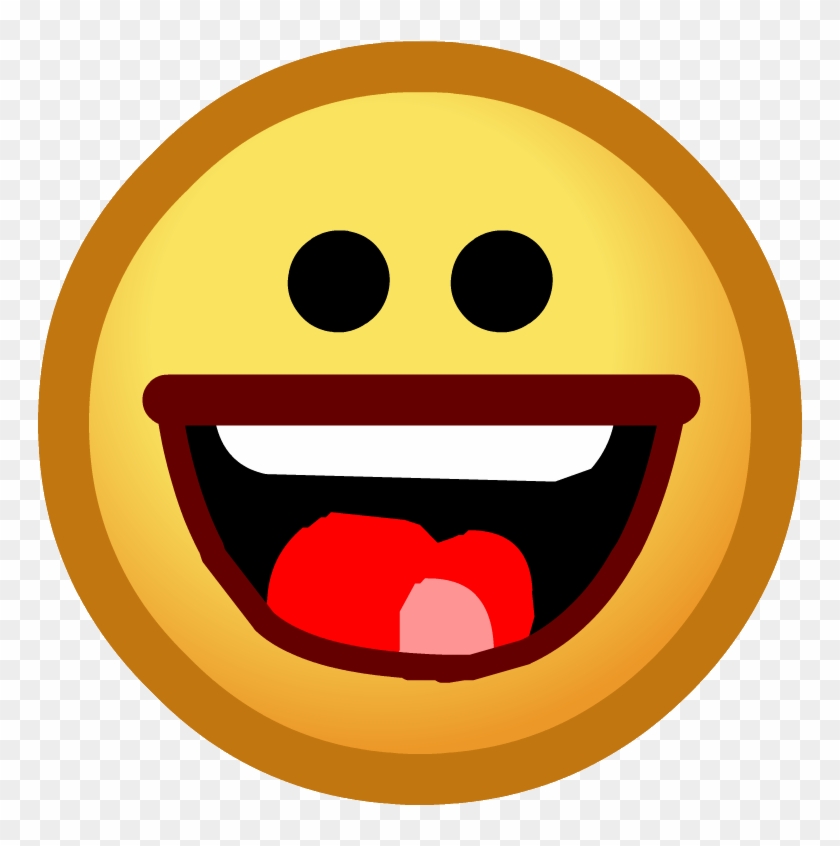 Old Laugh Emoticon - Club Penguin Smile Emote #1363172