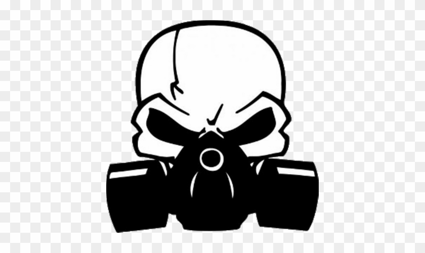 W Car Decal Roblox Skull With Gas Mask Vector Free Transparent - roblox logo clipart illustration white text transparent clip art