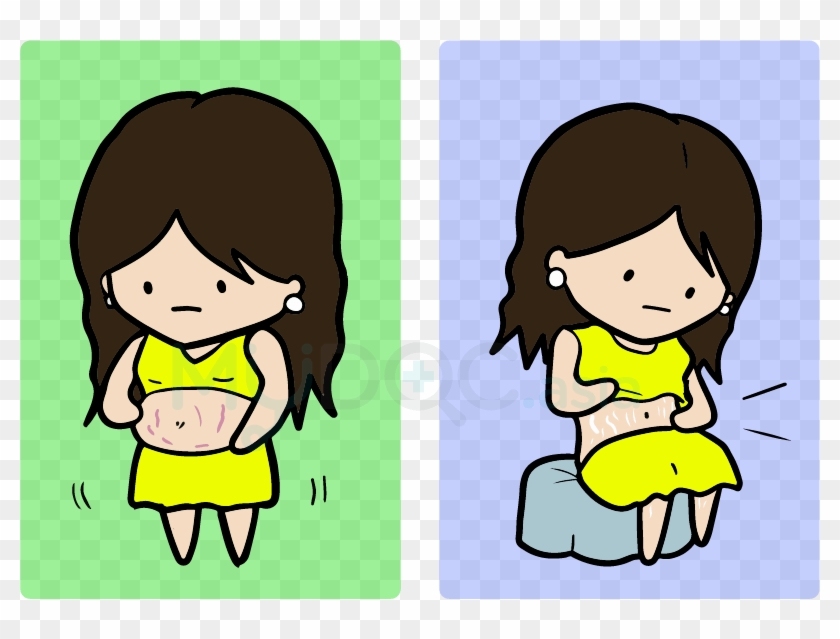 Changes To Your Body After Giving - Stretch Marks Pregnancy Cartoon #1363212