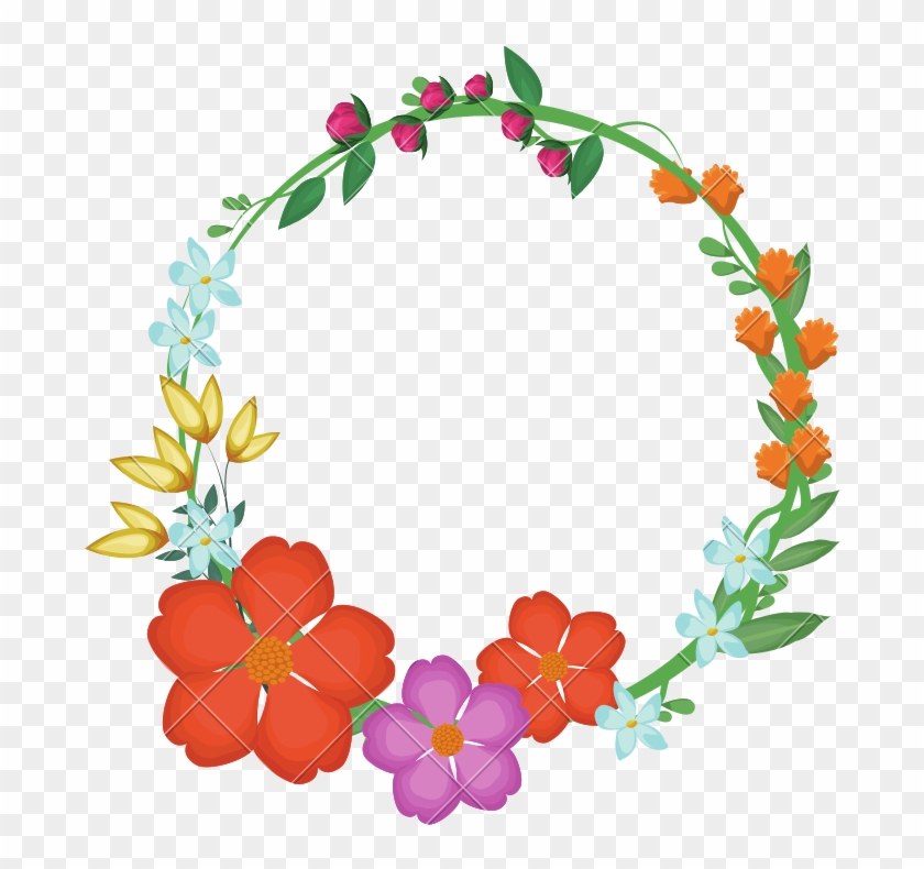 Decorative Flower Wreath Icon - Flower #1363338