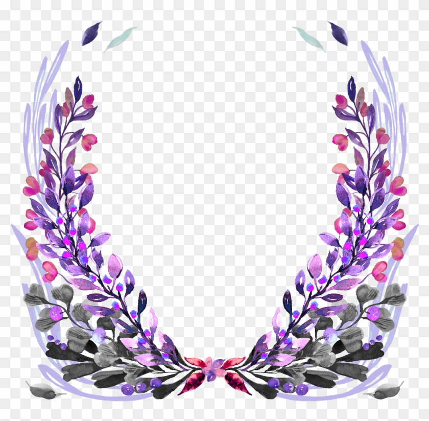 Floral Flowers Wreath Floralwreath - Wreath #1363352