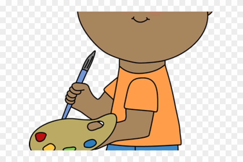 Drawing Clipart Kid Artwork - Boy Artist Clipart #1363353