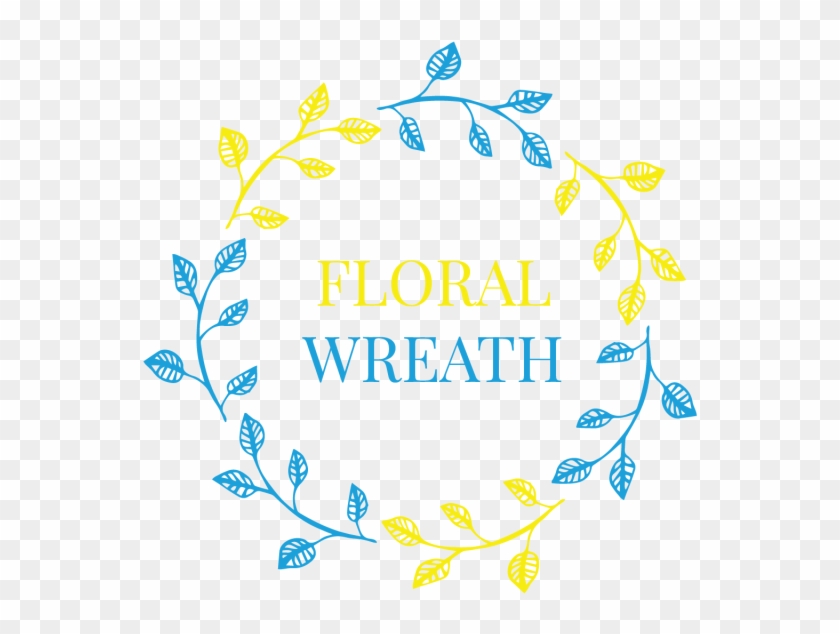 Leaf Floral Ornaments Wreath Badge, Wedding, Wreath, - Wreath #1363363