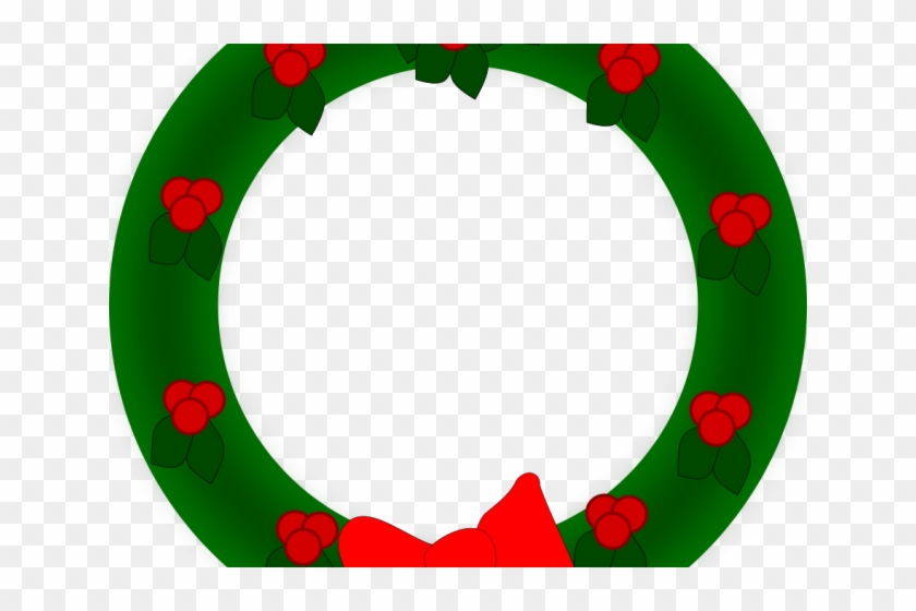 Wreath Clipart Border - Christmas Wreath Clip Art #1363402