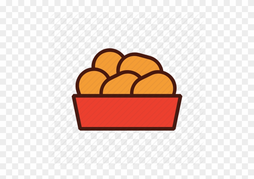 Clip Art Free Download Fast Food By Janina - Chicken Nuggets Icon Transparent #1363582