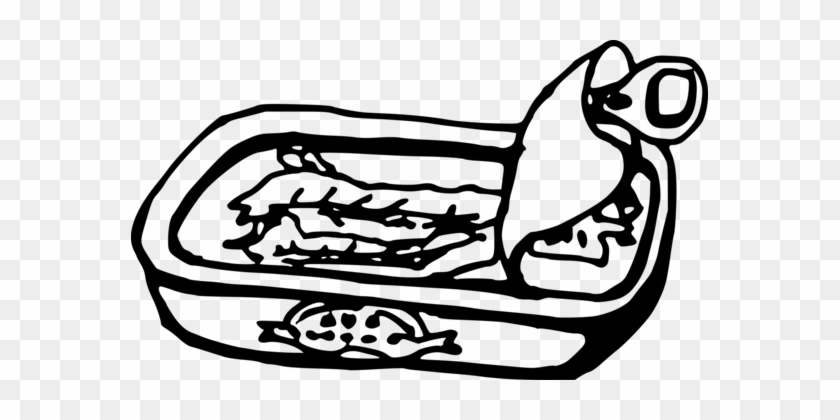Anchovy Black And White Computer Icons Seafood Drawing - Anchovy Clipart #1363752