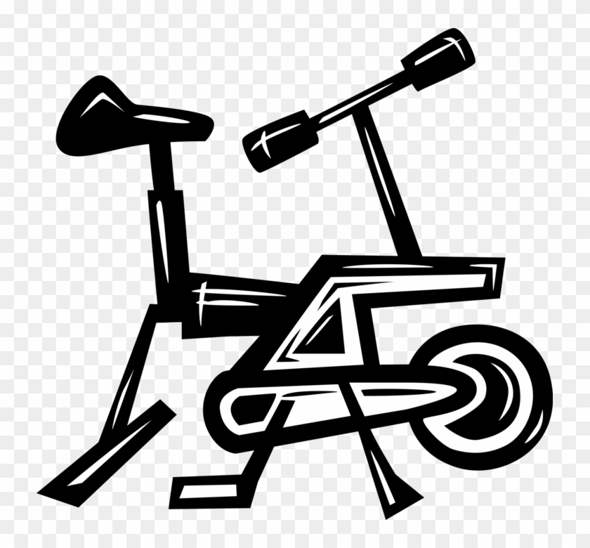 Vector Illustration Of Stationary Bicycle Physical - Portable Network Graphics #1363760