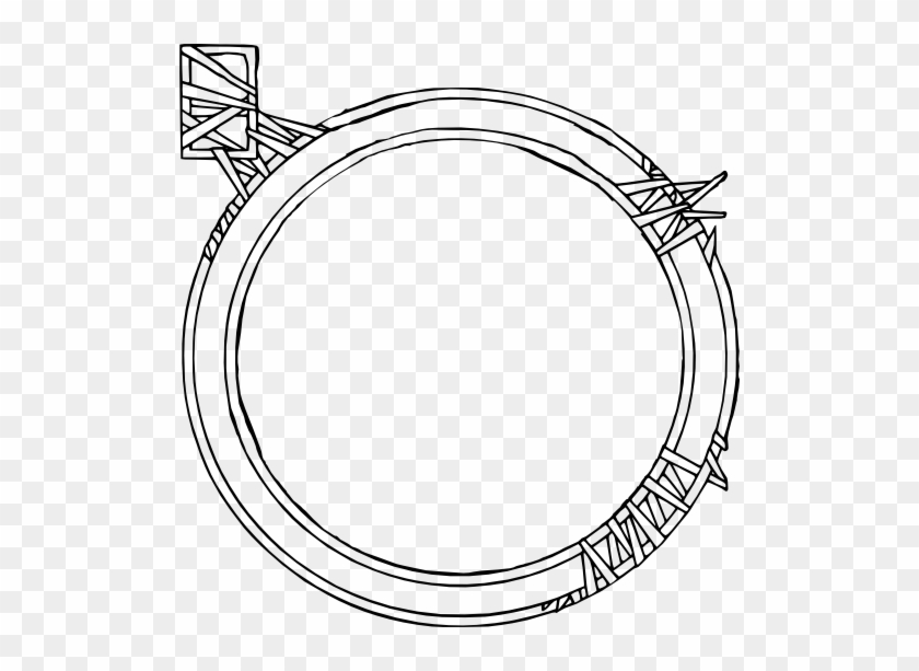 Odd Circle Frame Clipart - Vector Graphics #1363792