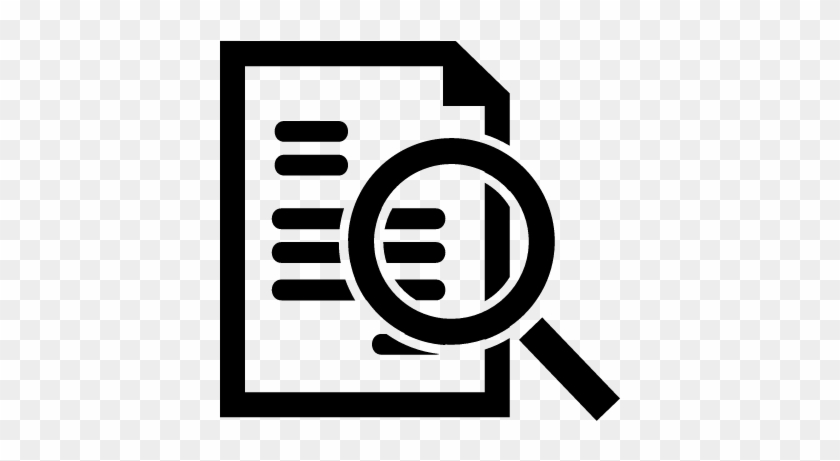 Document Search Interface Symbol Vector - Document Search Icon #1363990