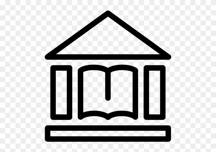 Library Icon Black And White #1364025