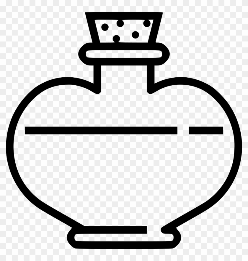 Health Potion Comments - Potion Clipart Black And White #1364140