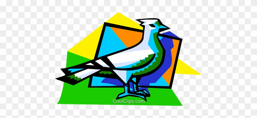 Messenger Bird Royalty Free Vector Clip Art Illustration - Messenger Bird Royalty Free Vector Clip Art Illustration #1364153