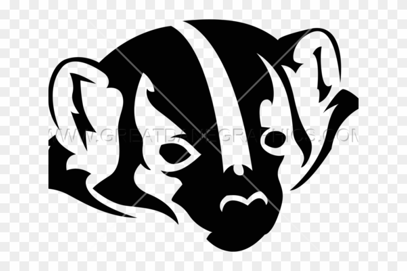 Badger Clipart Badger Head - Honey Badger Silhouette #1364256