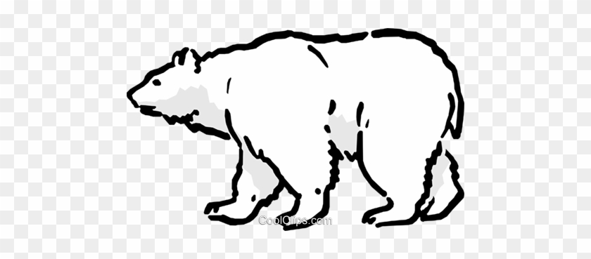 Polar Bear Royalty Free Vector Clip Art Illustration - My Arctic Animal Science Journal #1364305