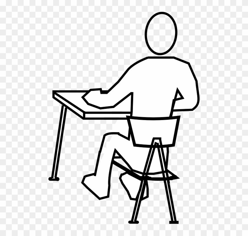 Vector Graphics Pixabay Download Free Images Chair - Draw A Person Sitting #1364330