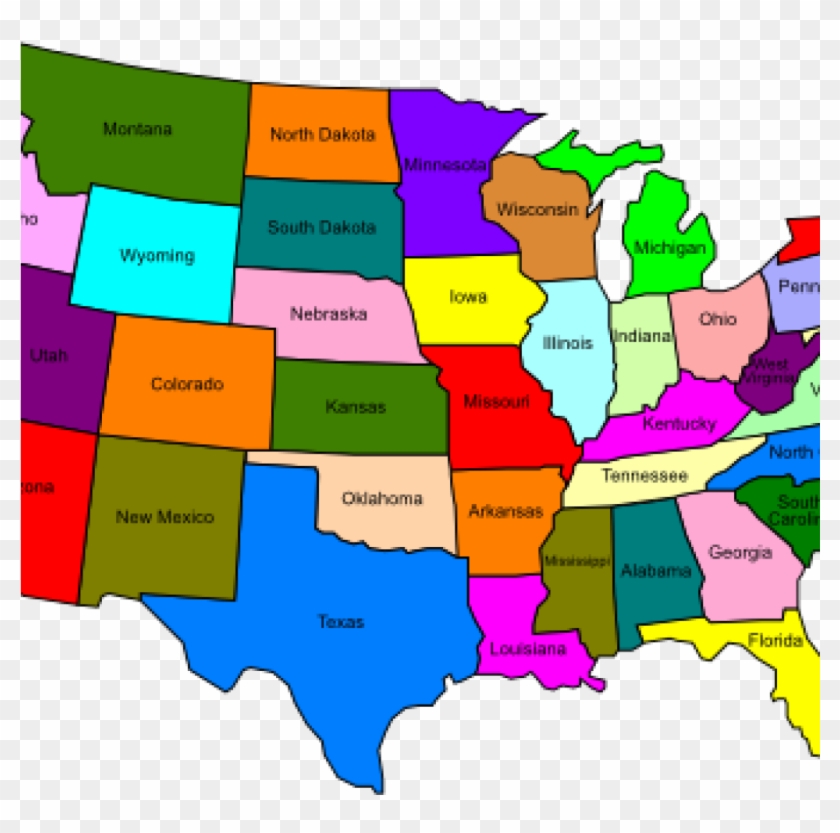 Clipart Map Of Usa Clipart Map Map United States Graphics - Map Of Usa Clip Art #1364421