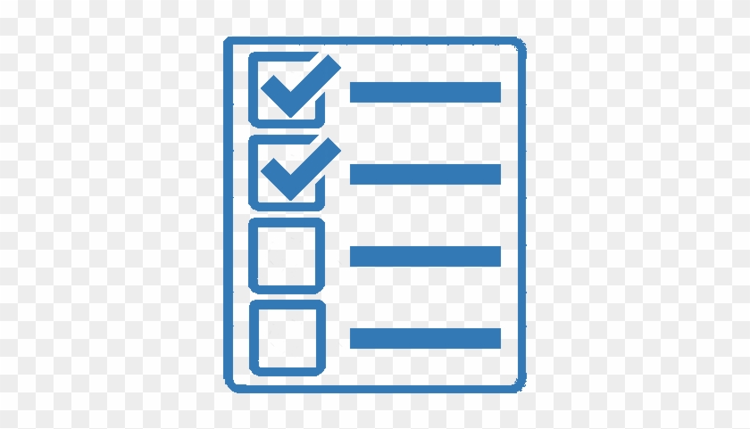 Checklist Clipboard Form List Report - Checklist Icon Blue Png #1364422