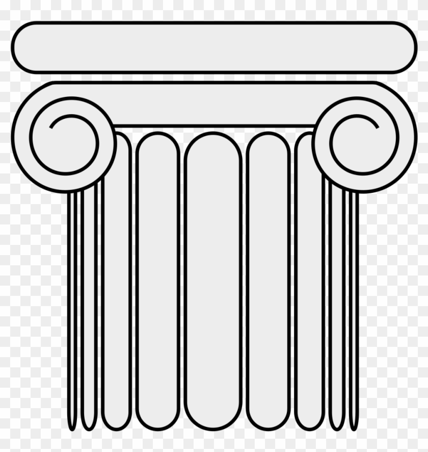 Open - Ancient Greek Pillars Clip Art #1364437