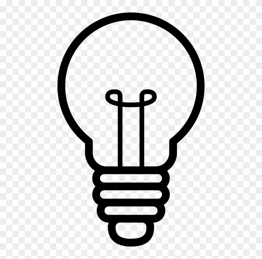 Idea Creativity Concept Silhouette - Silhouette Light Bulb Png Clipart #1364459