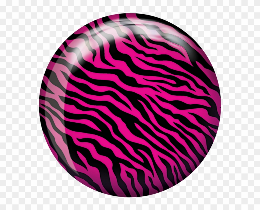 Brunswick Pink Zebra Glow Viz-a-ball Bowling Ball #1364503