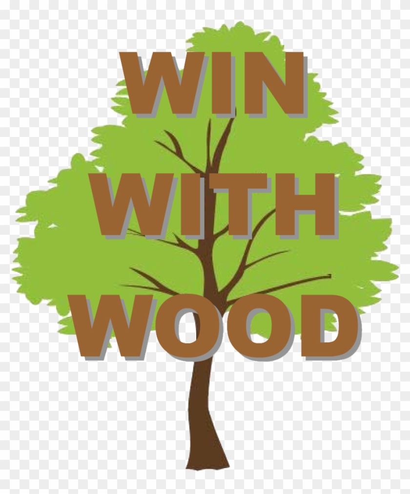 Win With Wood Logo - Tree Vector Free #1364568