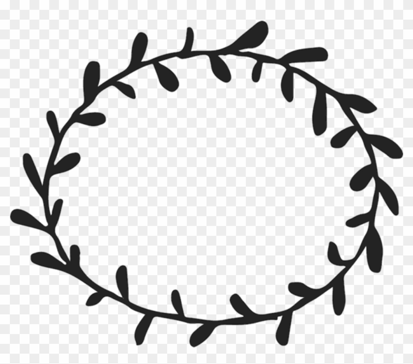 Border Frame Leaves Circle Round - Leaf Branch Clip Art #1364806