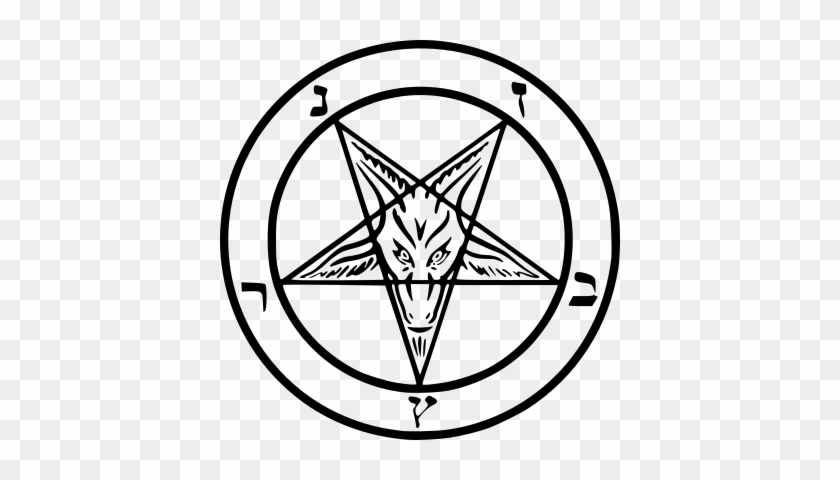 Clip Art Black And White Download Png Satan Transparent - Baphomet - Satan Throw Blanket #1364854